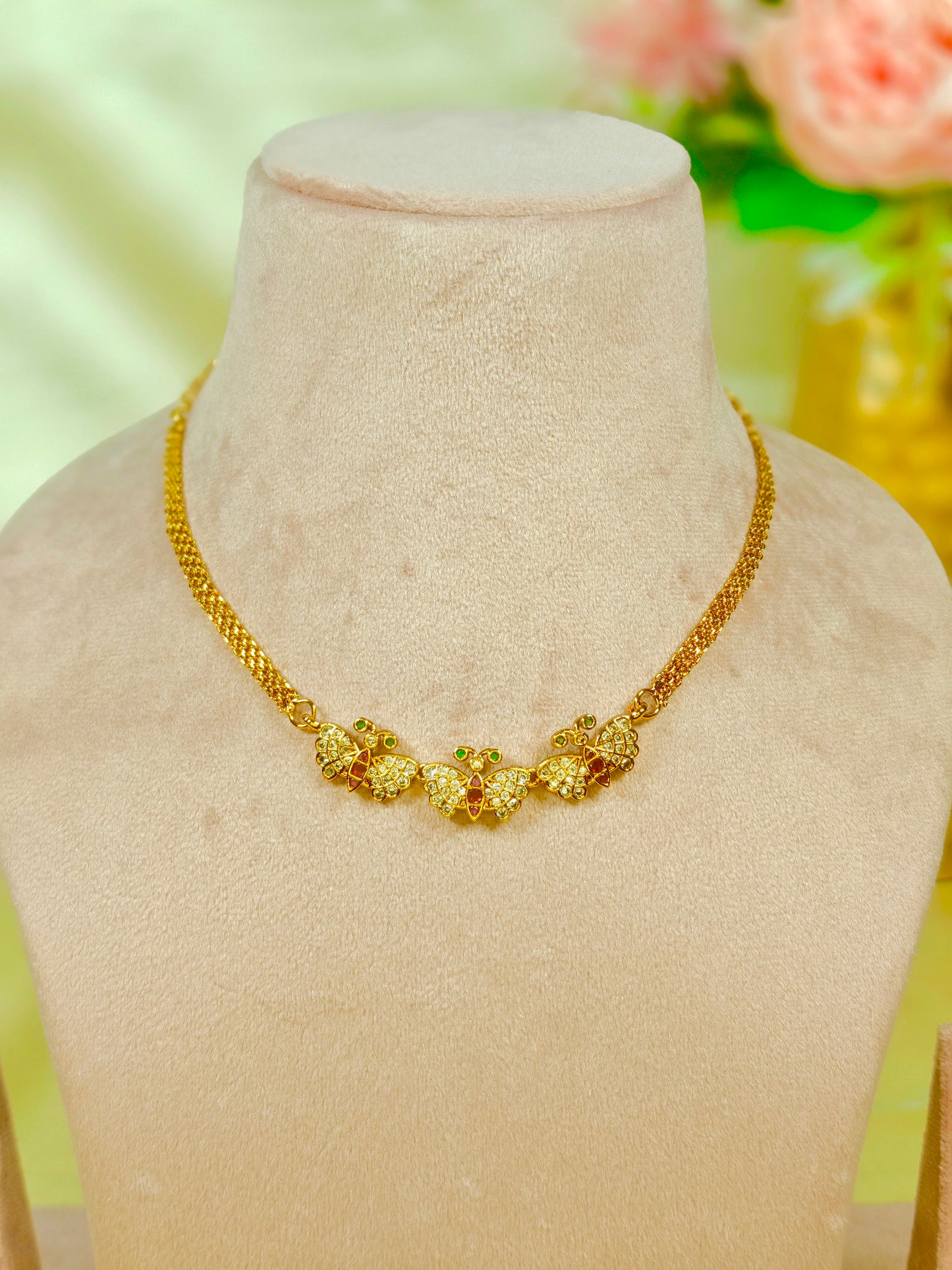 Teen Titli Choker (Earrings are not included)