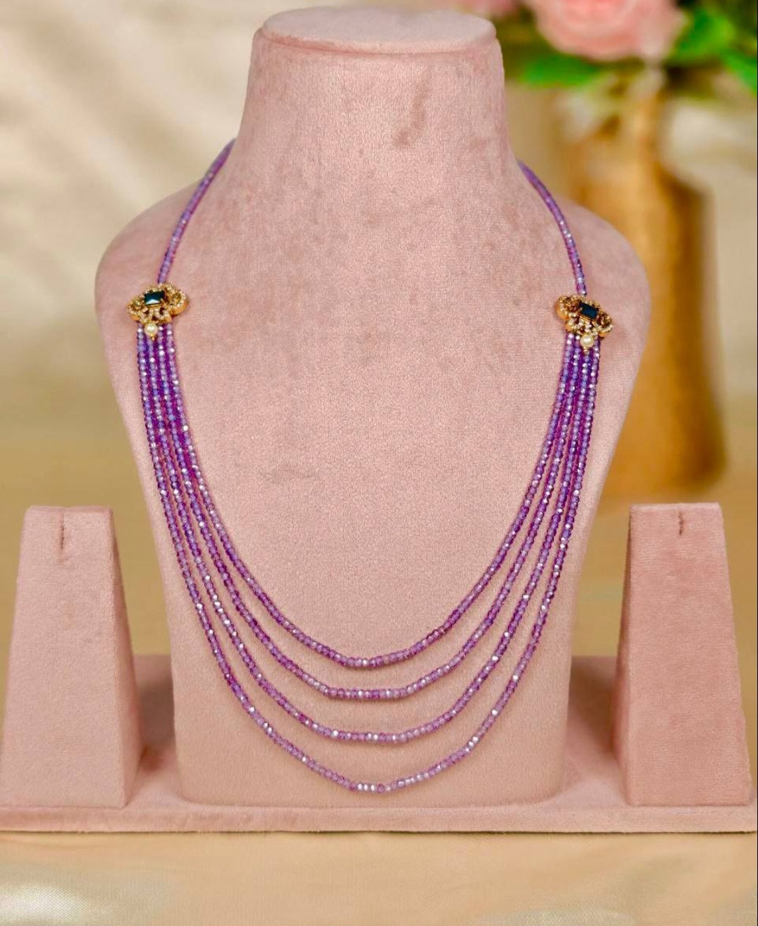 Dhrati Purple Long Haram Set