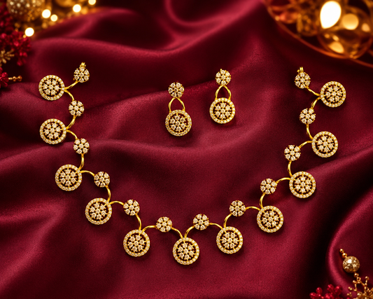 Flora Diamond Neckless Set
