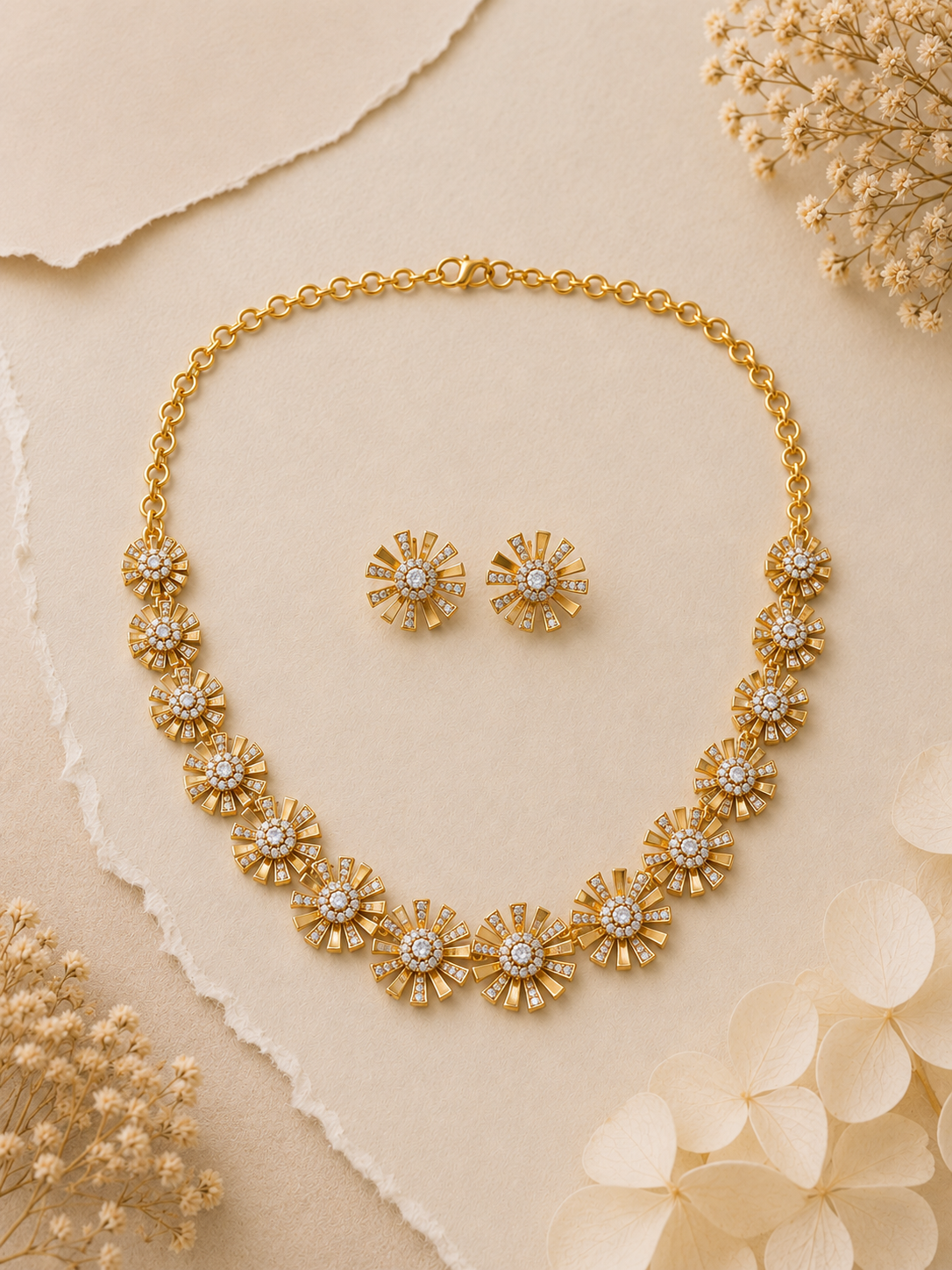 Sitaraa Diamond Necklace Set
