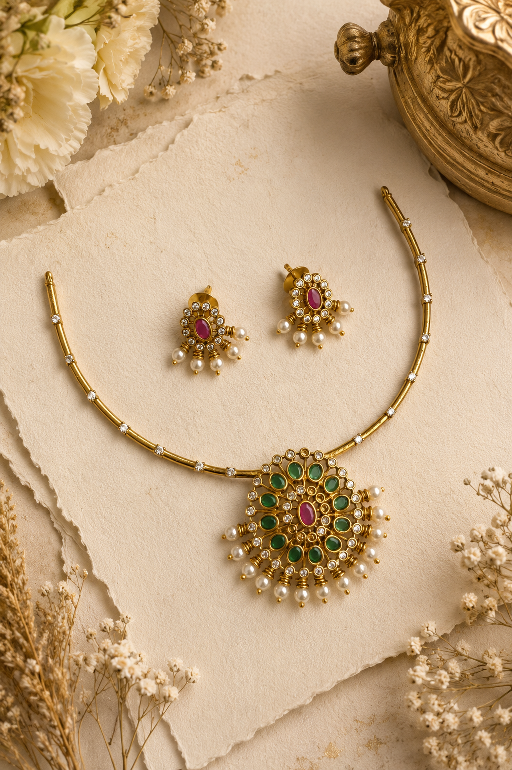 Maya Gold Hasli Set