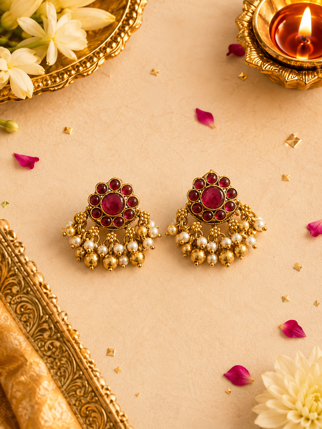 Sudha Ruby Neckless Set