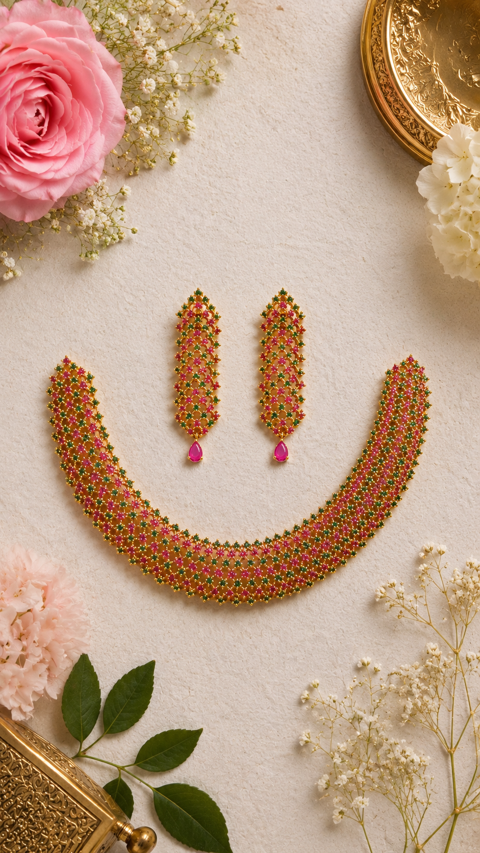Rimi Semi-precious Stones Neckless Set