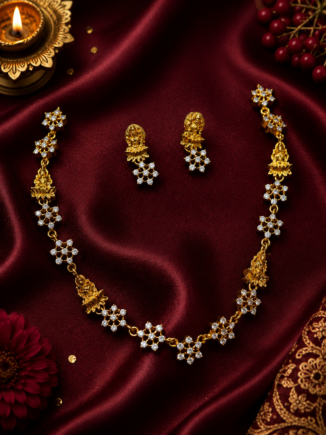 Devi Diamond Neckless Set