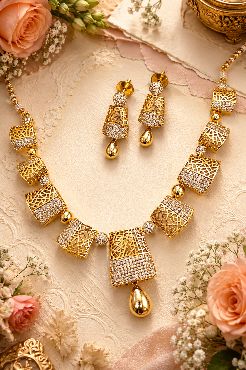Komal Diamond Neckless Set