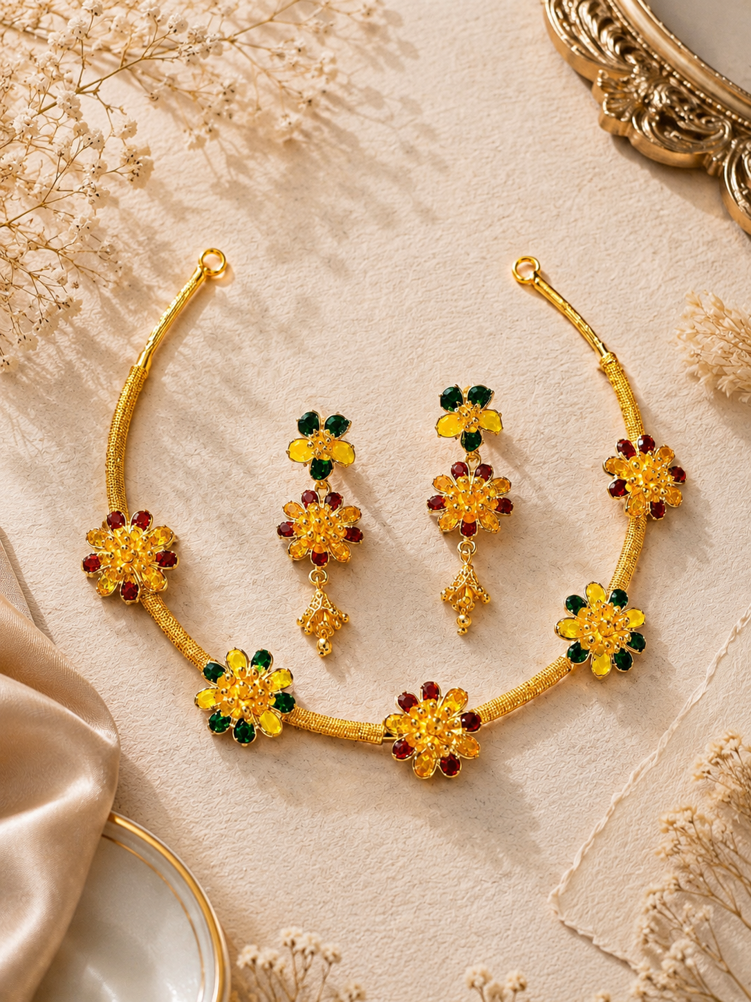 Mohini Gold Necklace Set