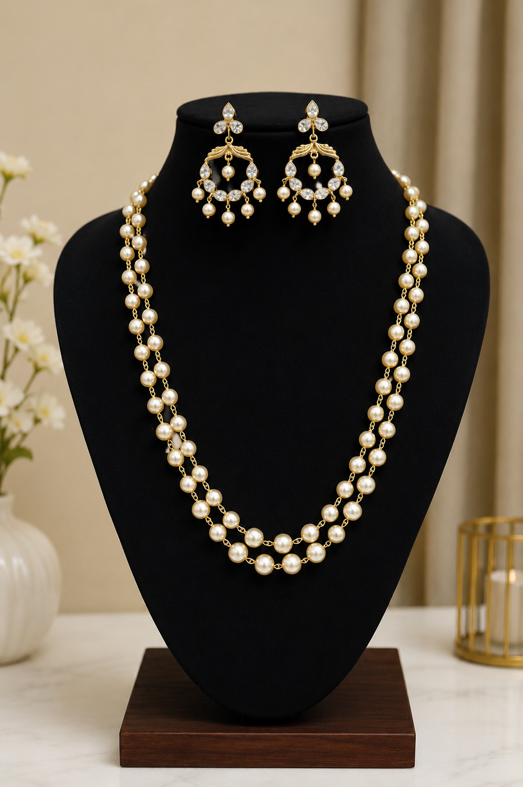 Purva Pearl Long Haram Set