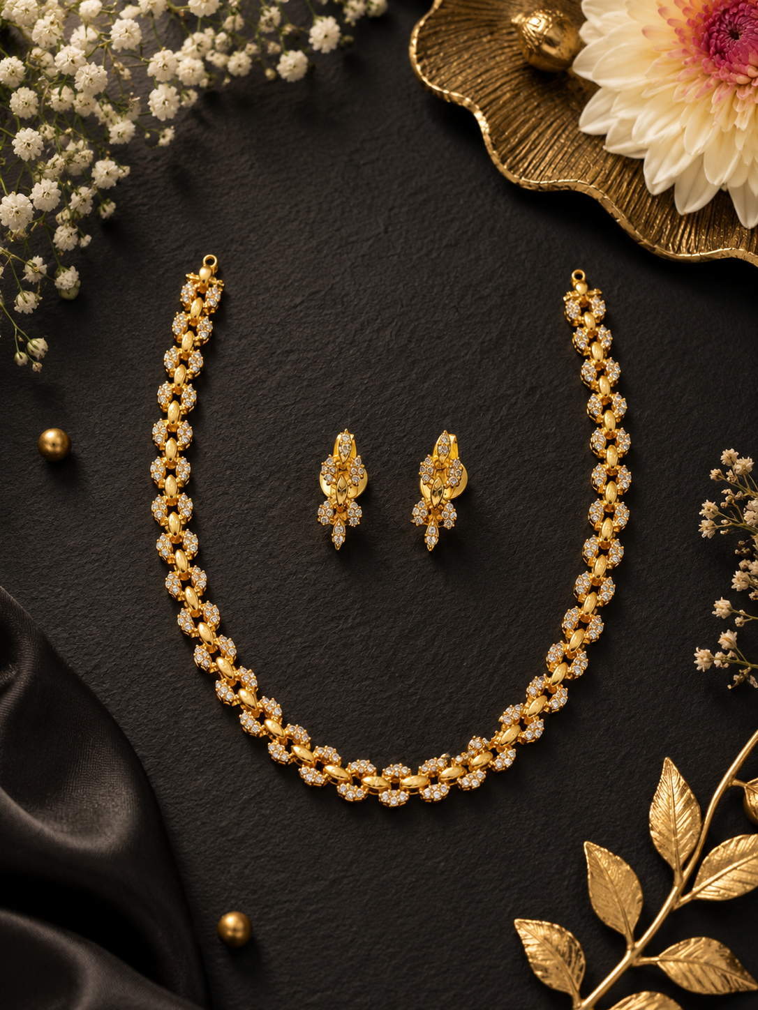 Ramya Diamond Neckless Set