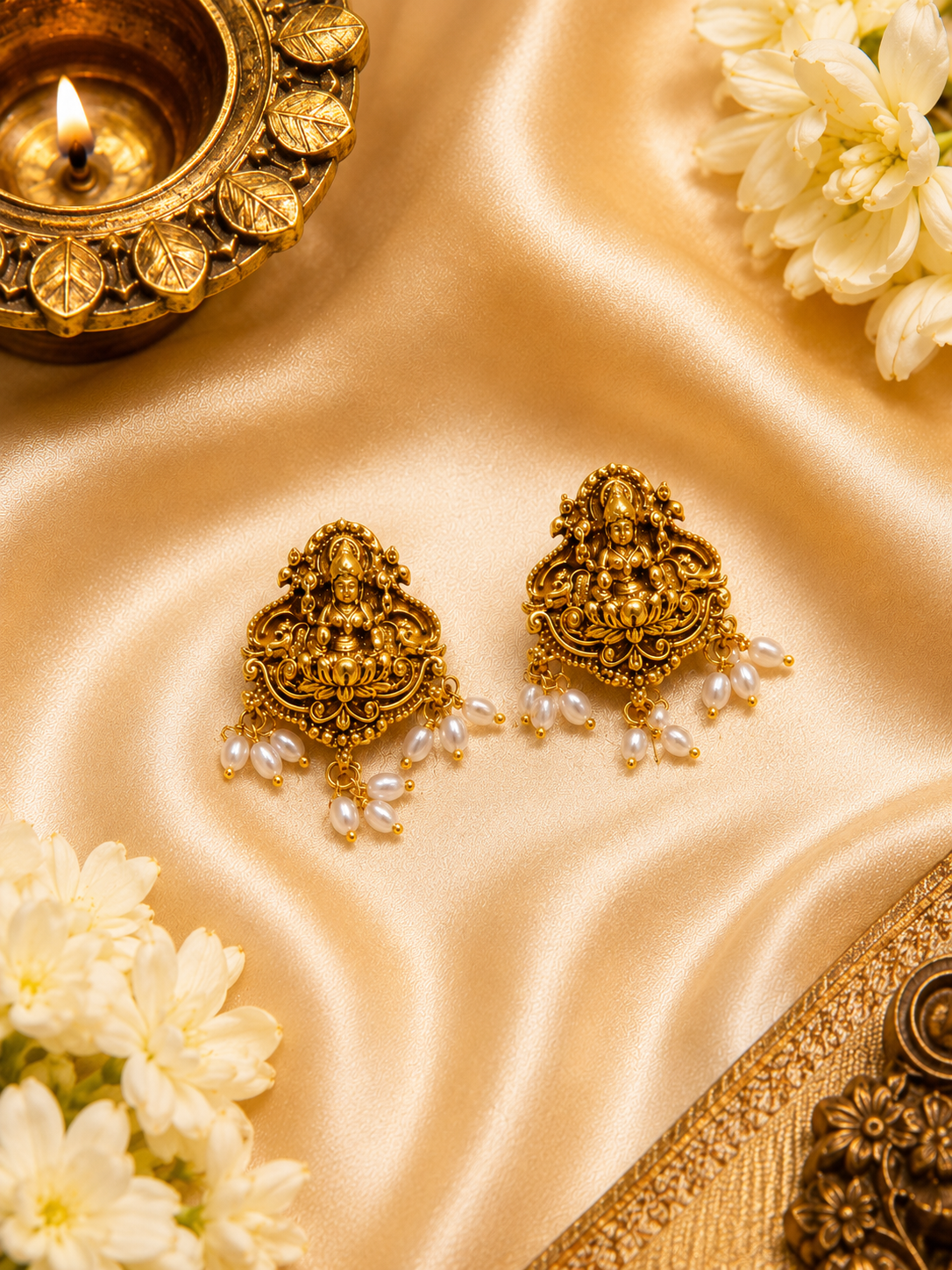 Narayani Lakhsmi Gold Neckless Set