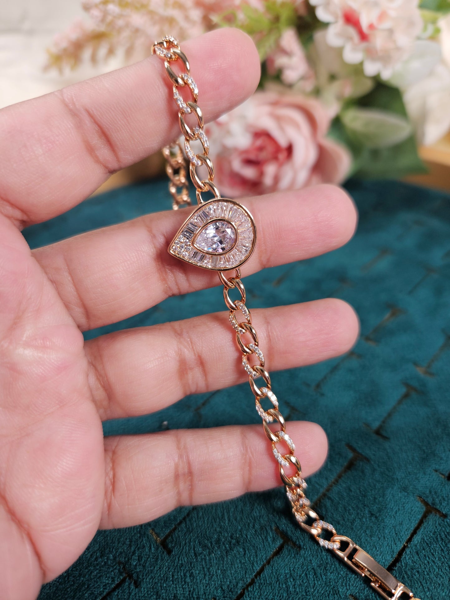 Rachel Diamond Lookalike Tennis Bracelet