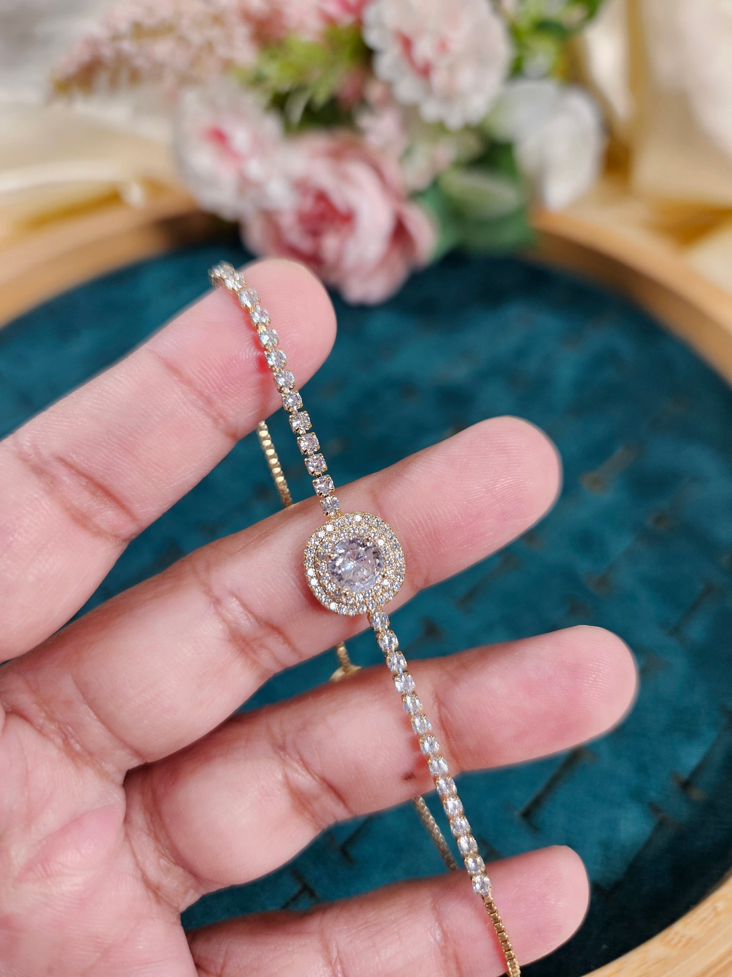 Hailey Diamond Lookalike Tennis Bracelet