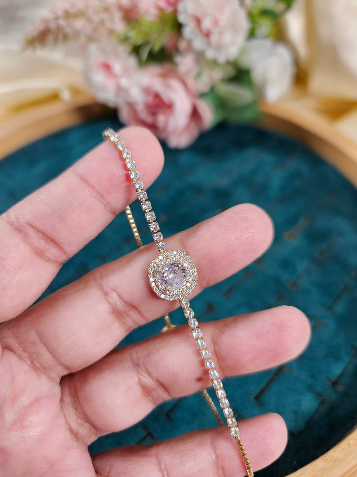 Hailey Diamond Lookalike Tennis Bracelet