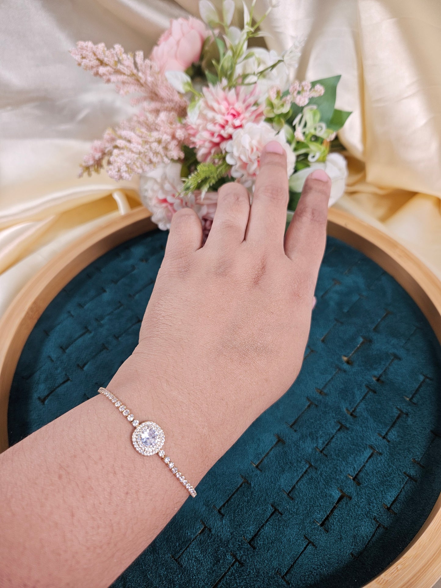 Hailey Diamond Lookalike Tennis Bracelet