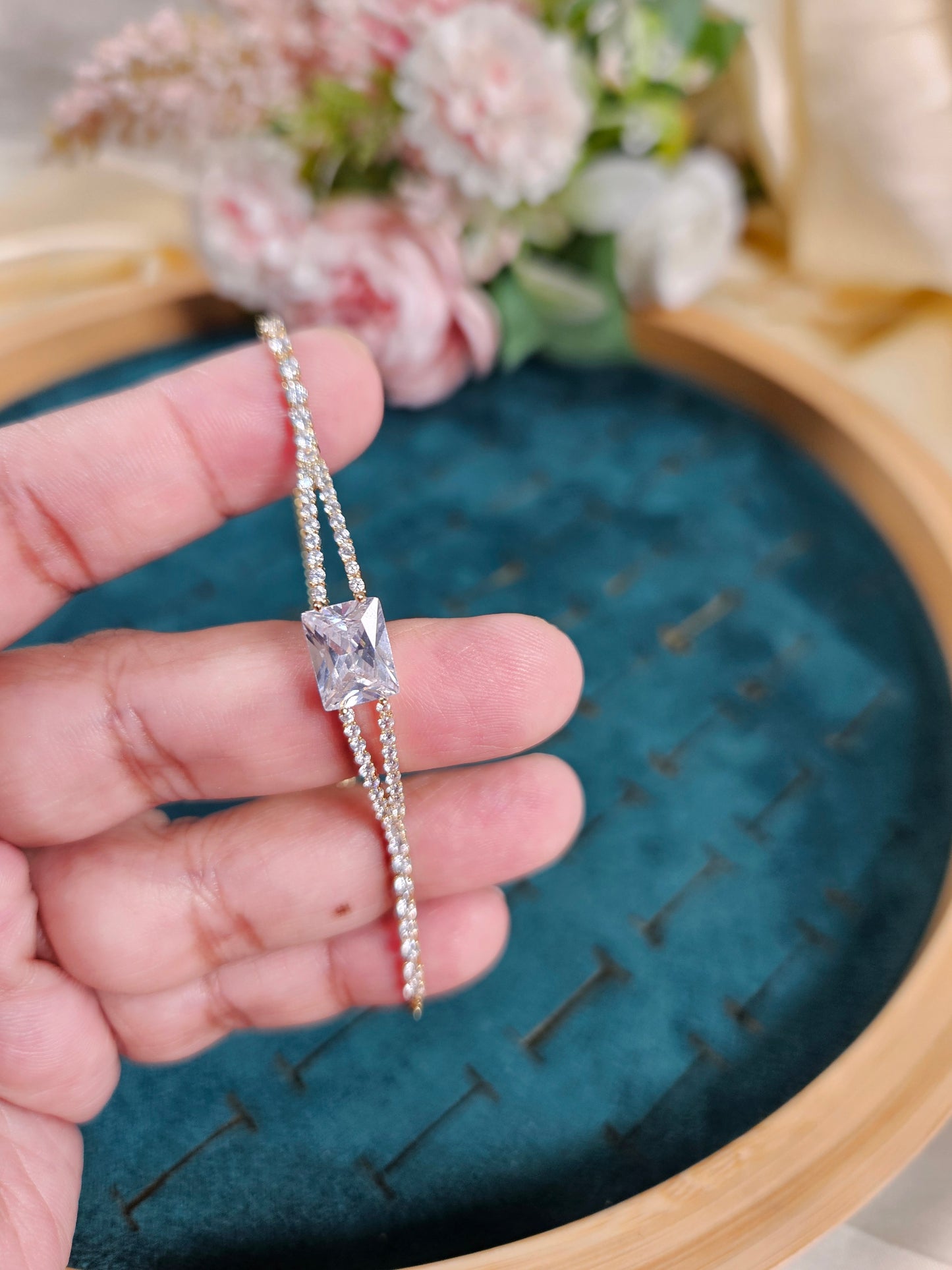 Angelina Diamond Lookalike Tennis Bracelet