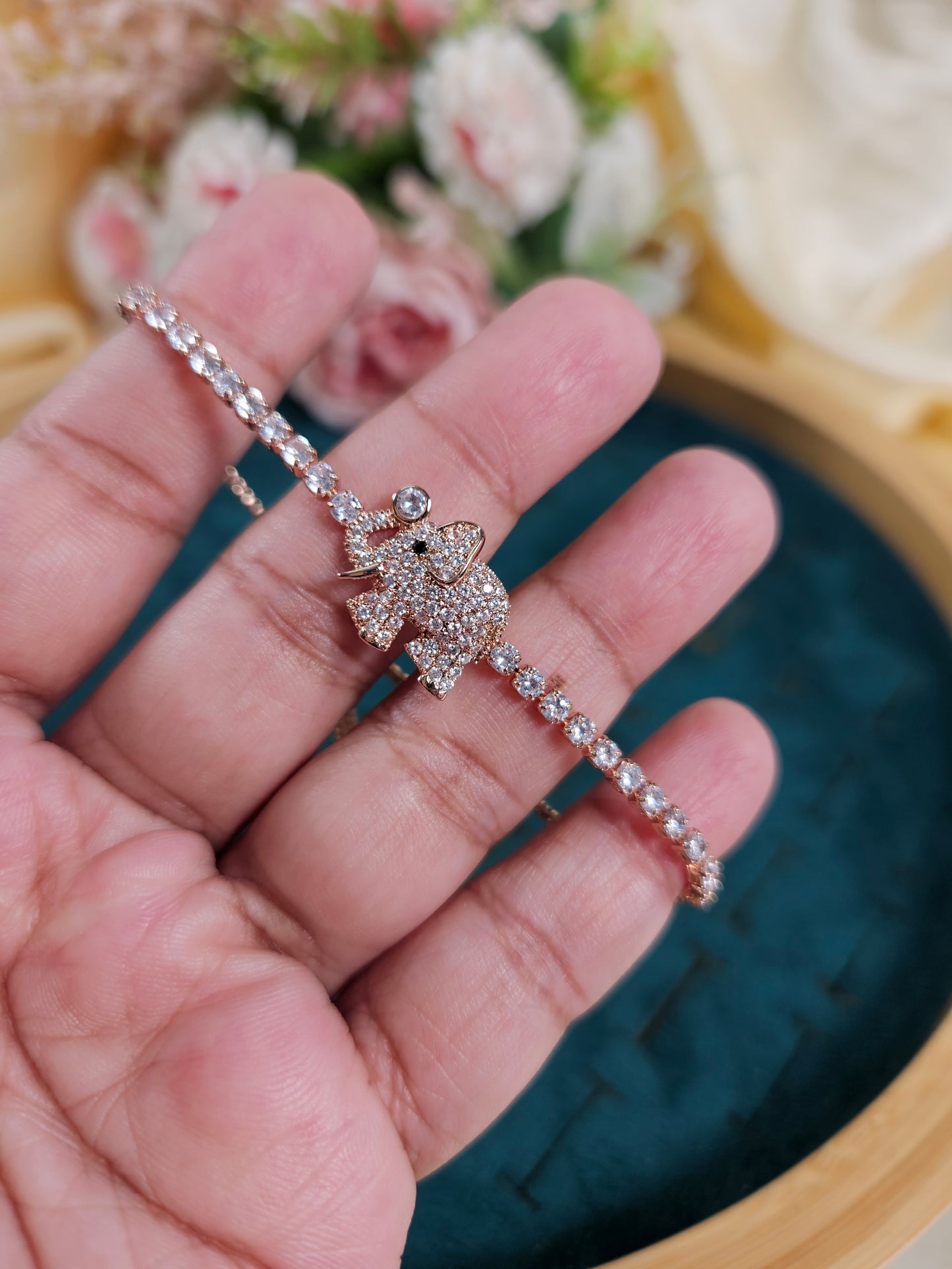 Jumbo Diamond Lookalike Tennis Bracelet