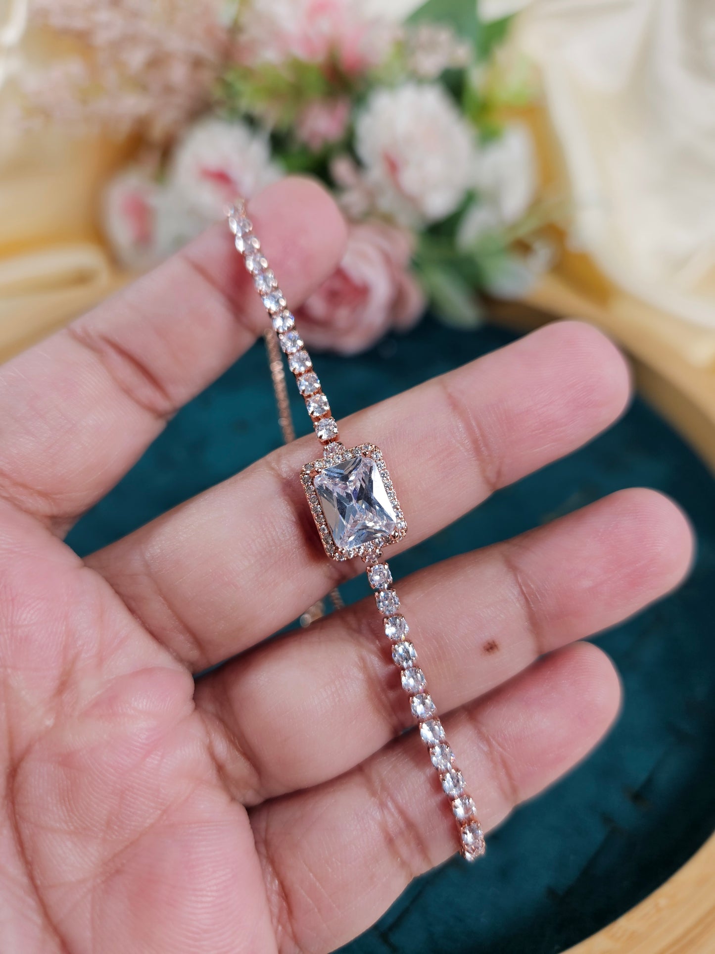 Anne Diamond Lookalike Tennis Bracelet