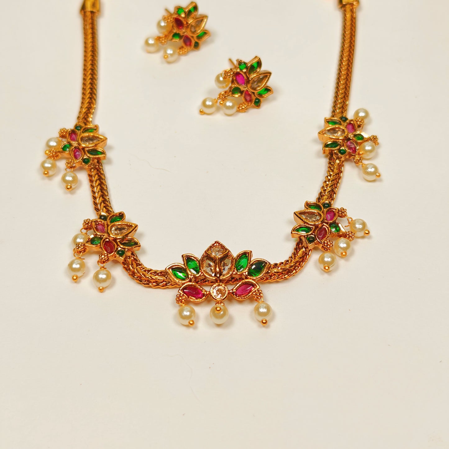 Phool Kamal Necklace Set
