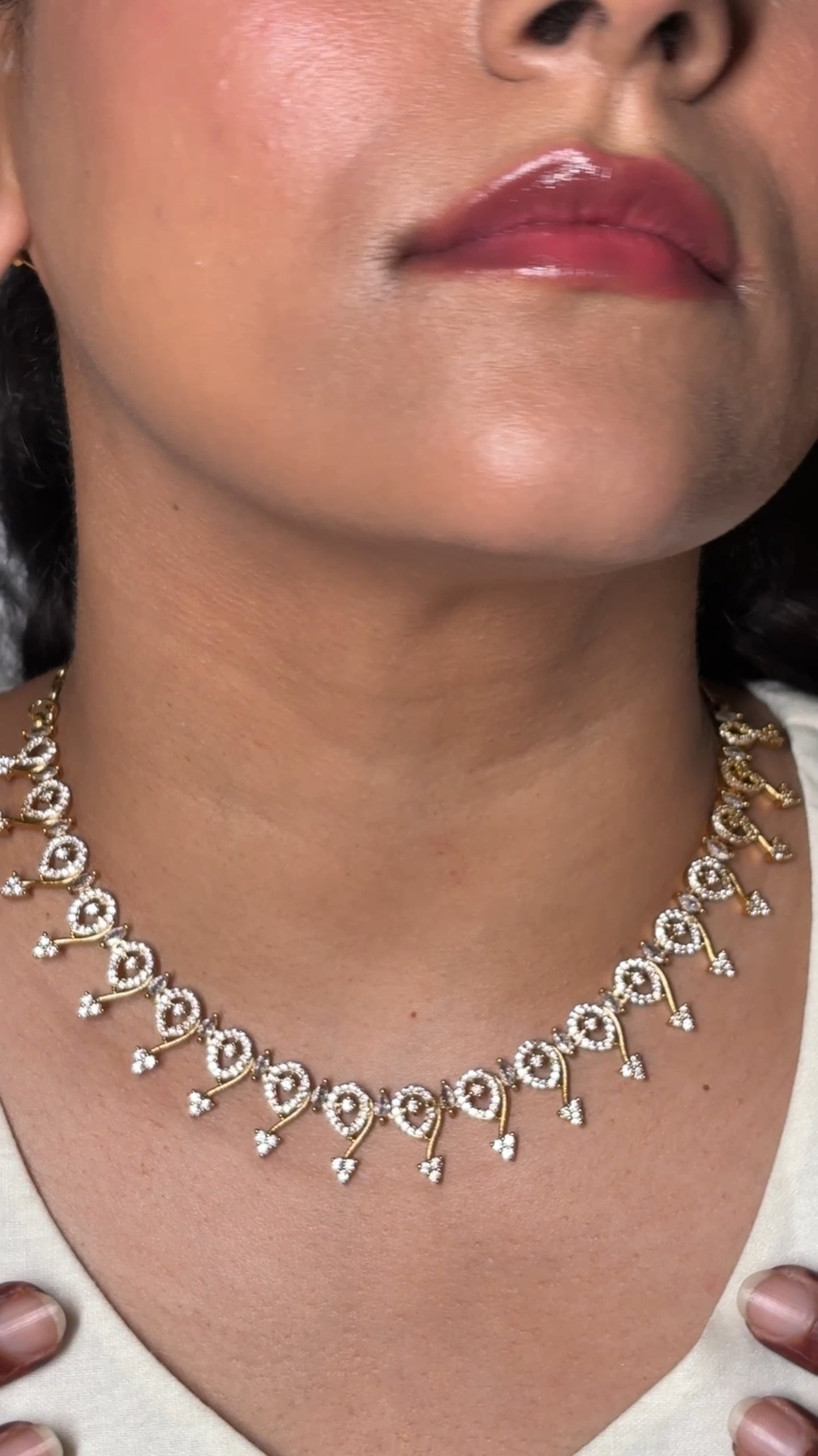 Morni Diamond Neckless Set