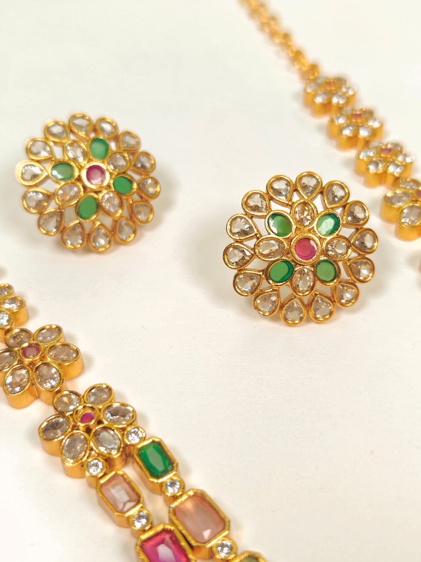 Rangeeli Double Layered Necklace Set