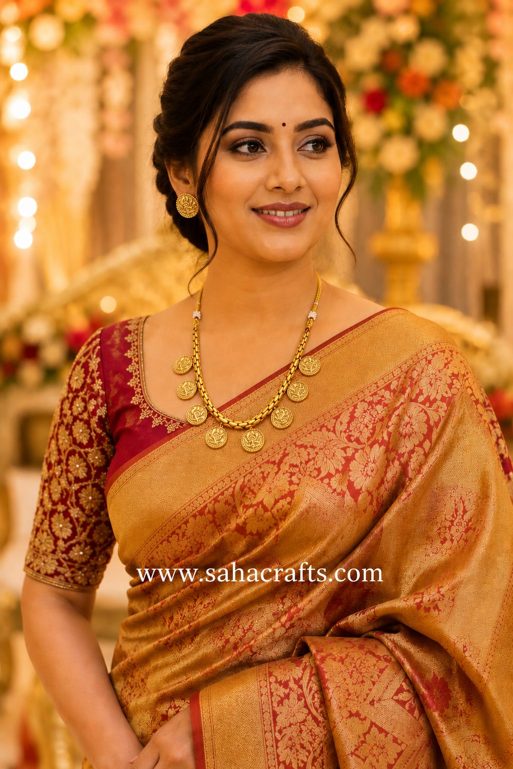 Haripriya 2-in-1 Gold Neckless Set