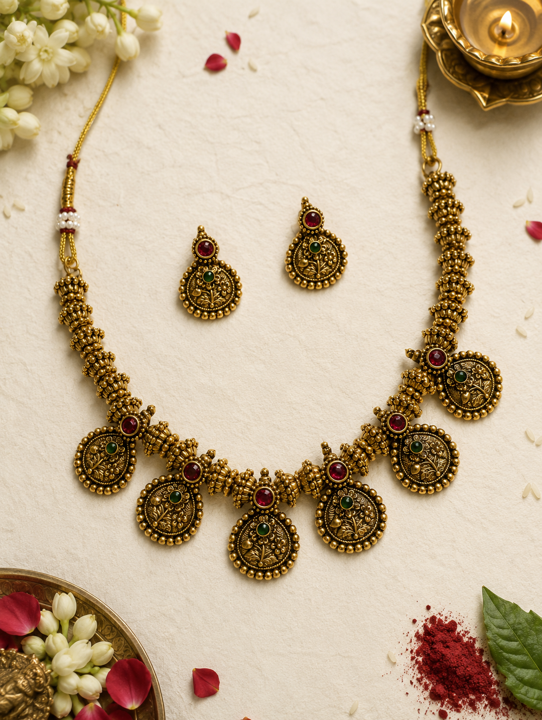 Oishi Gold Neckless Set