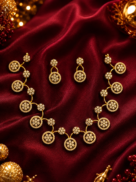 Flora Diamond Neckless Set