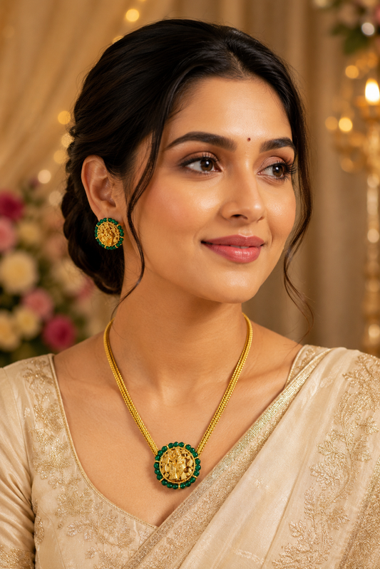 Meenakshi Emerald Choker Set