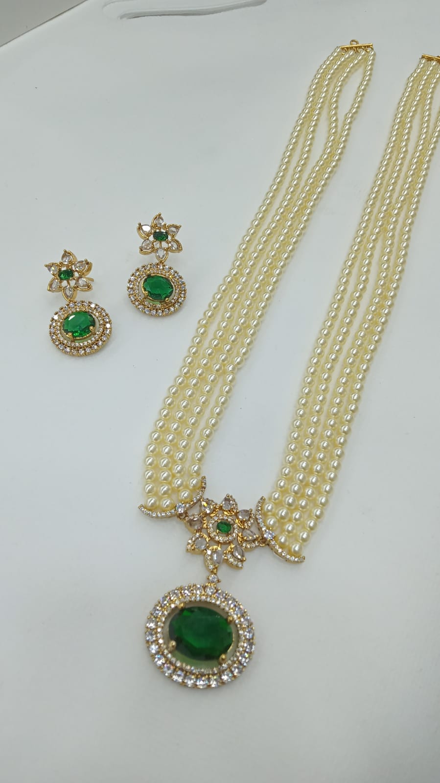 Snigdha Pearl Long Haram Set