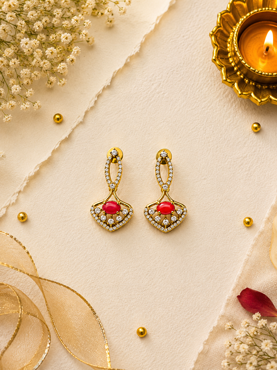 Rajni Coral Neckless Set