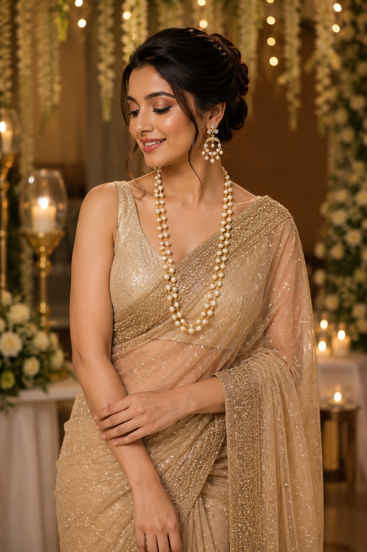 Purva Pearl Long Haram Set