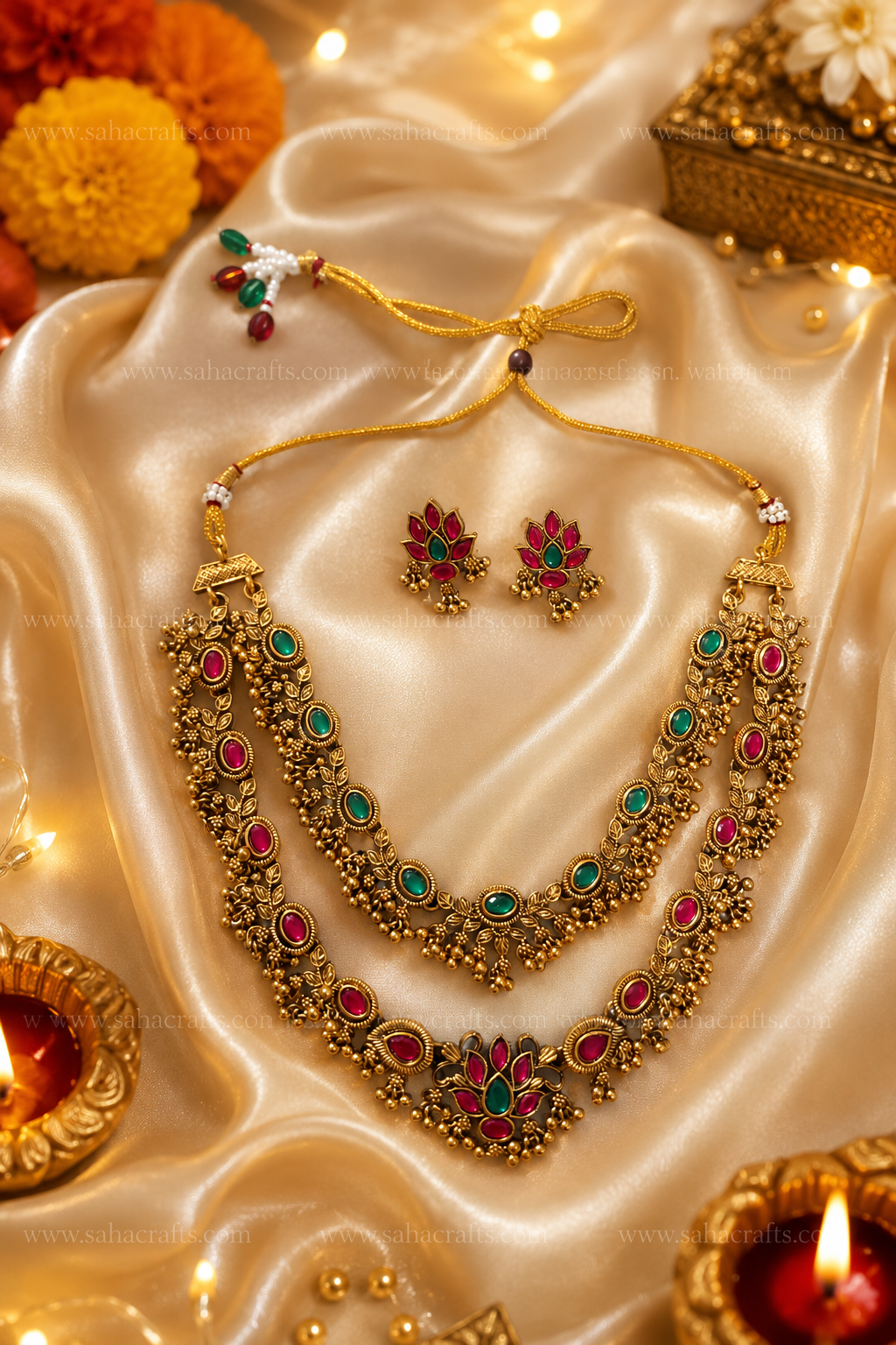 Raashi Gold Neckless Set