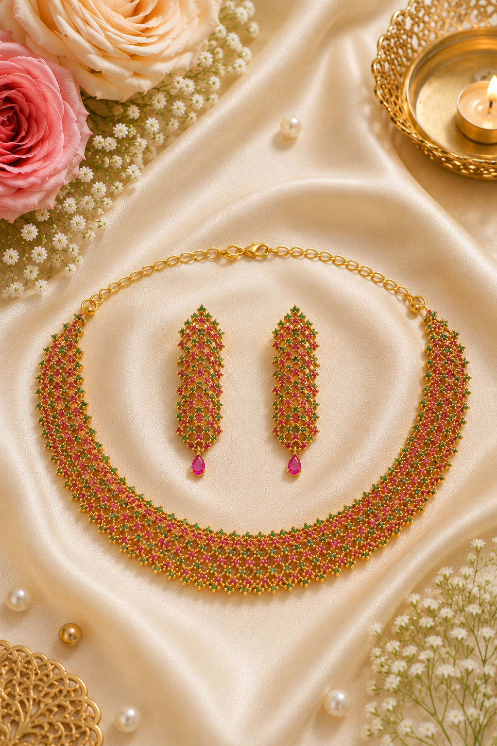 Rimi Semi-precious Stones Neckless Set