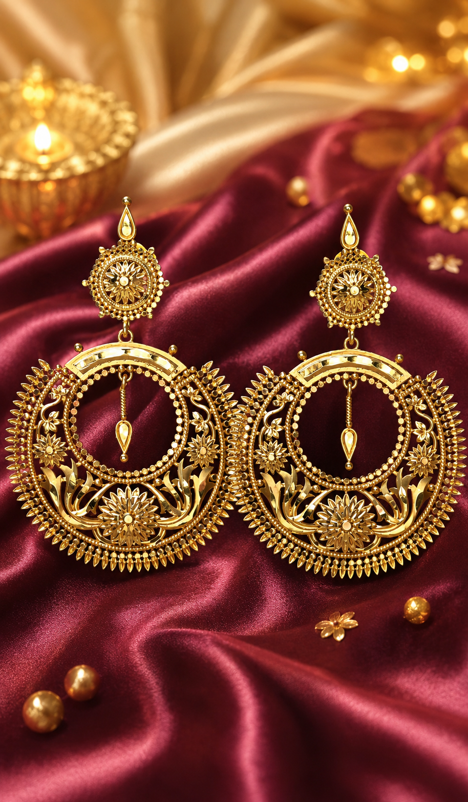 Lajbanti Chandbali Earrings