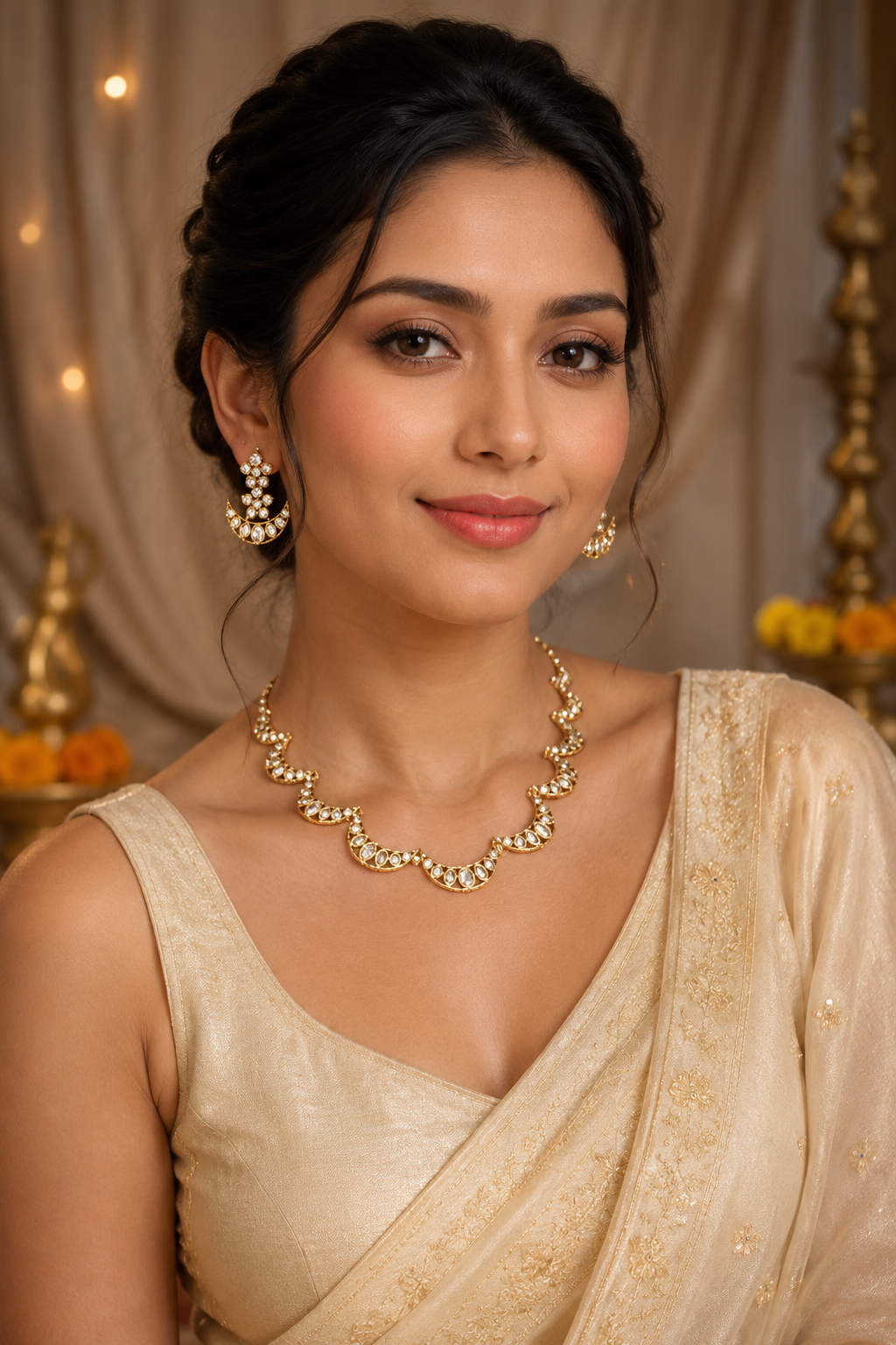 Chand Diamond Necklace Set