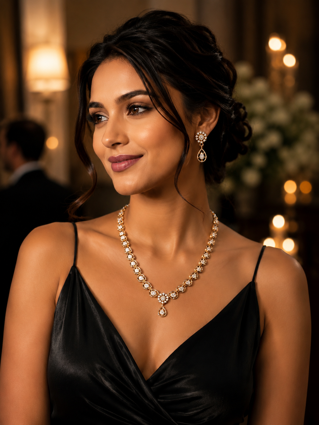 Daizy Diamond Neckless Set