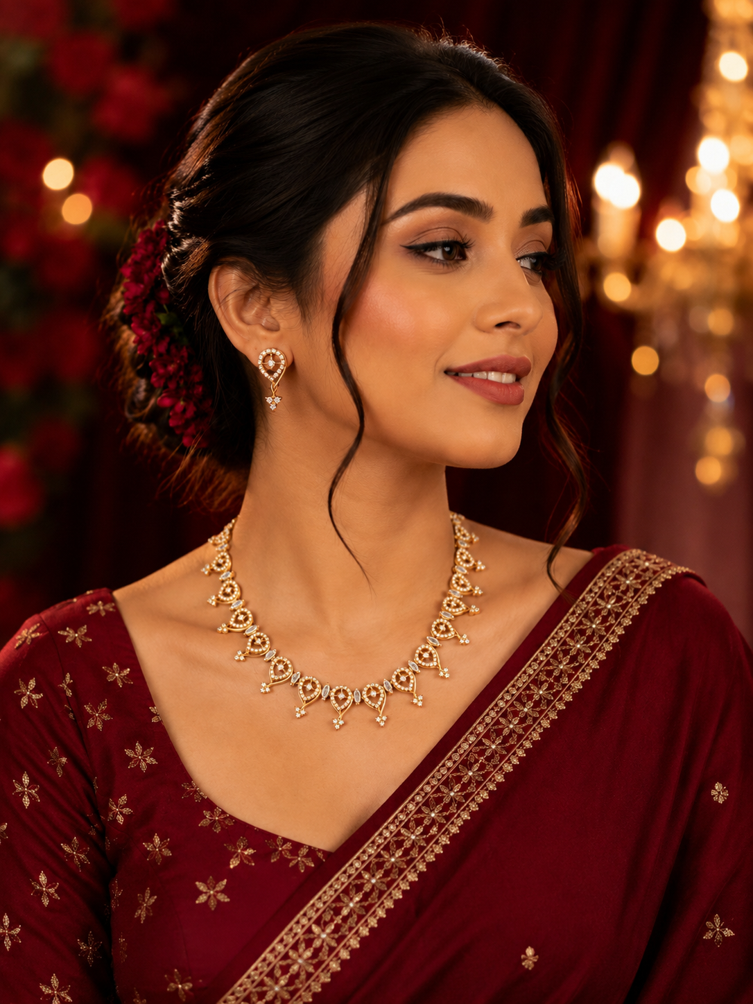 Morni Diamond Neckless Set