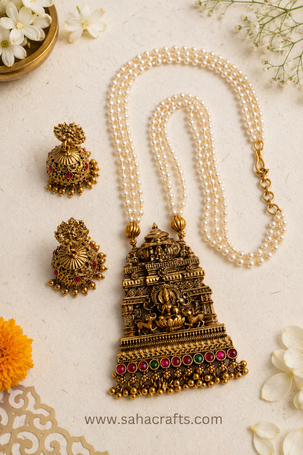 Kamala 3D Pendant Set