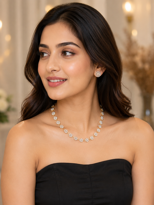 Jaaslin Diamond Neckless Set