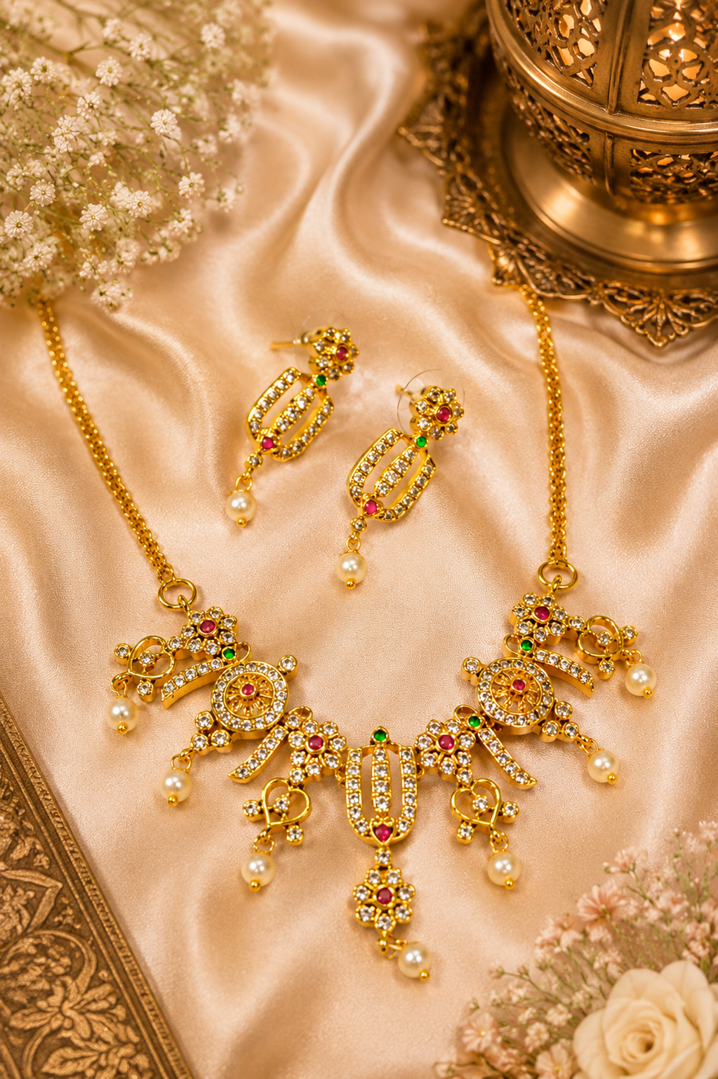 Aaishani Choker Set With Matching Earrings