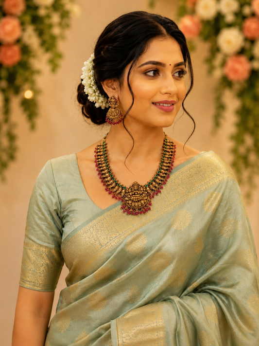 Varahlaxmi Gold Neckless Set
