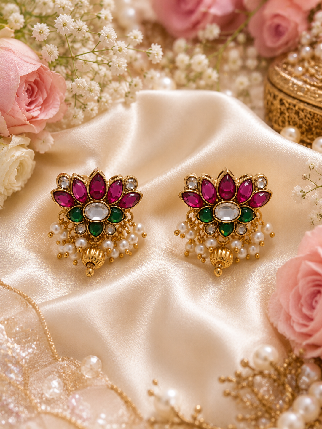 Prachi Gold Neckless Set