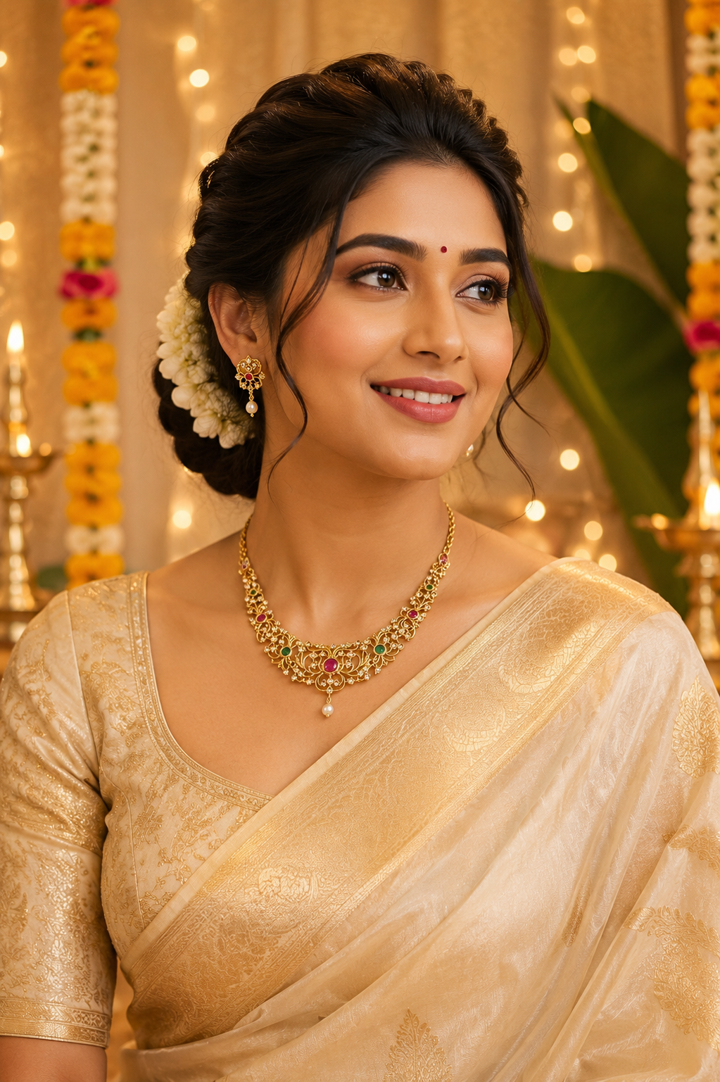 Rasamrita Gold Neckless Set