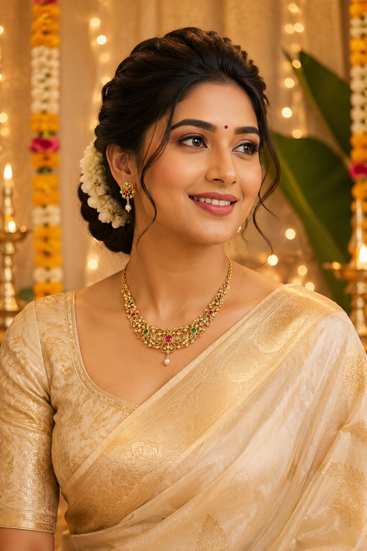 Rasamrita Gold Neckless Set