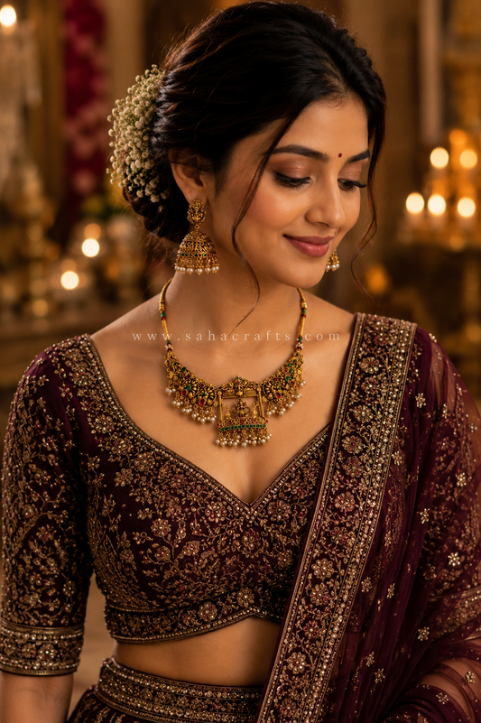 Maaya Gold Neckless Set