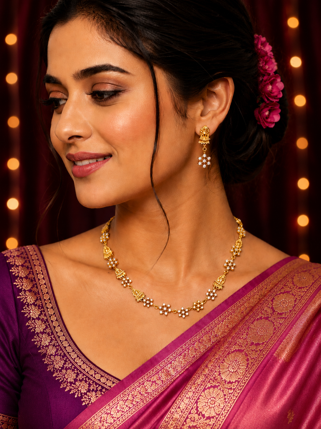 Devi Diamond Neckless Set