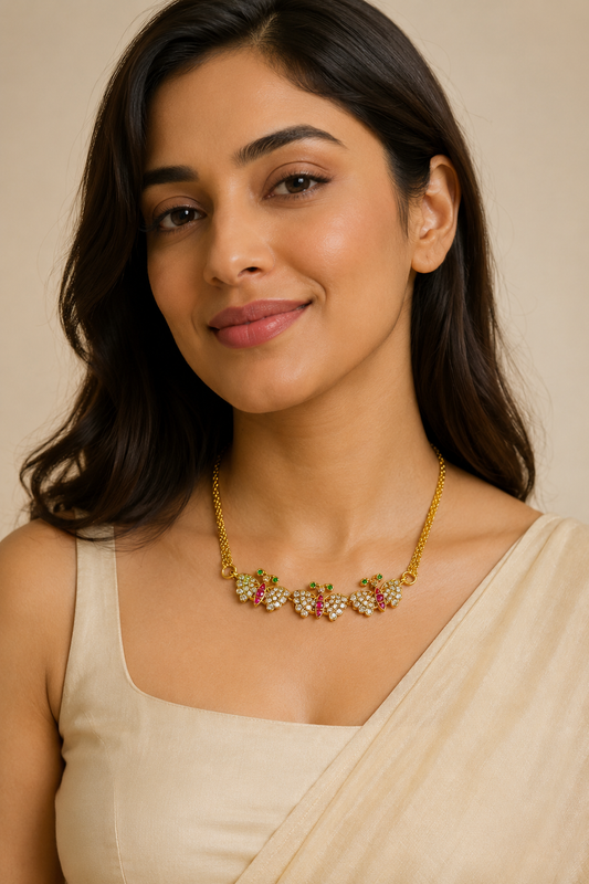 Teen Titli Choker (Earrings are not included)