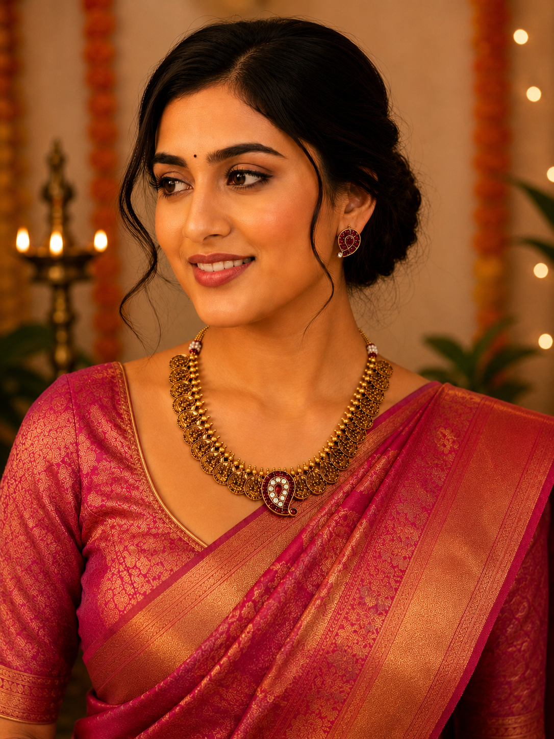 Rasili Ginni Gold Neckless Set