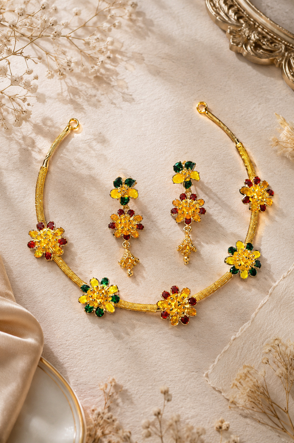 Mohini Gold Necklace Set