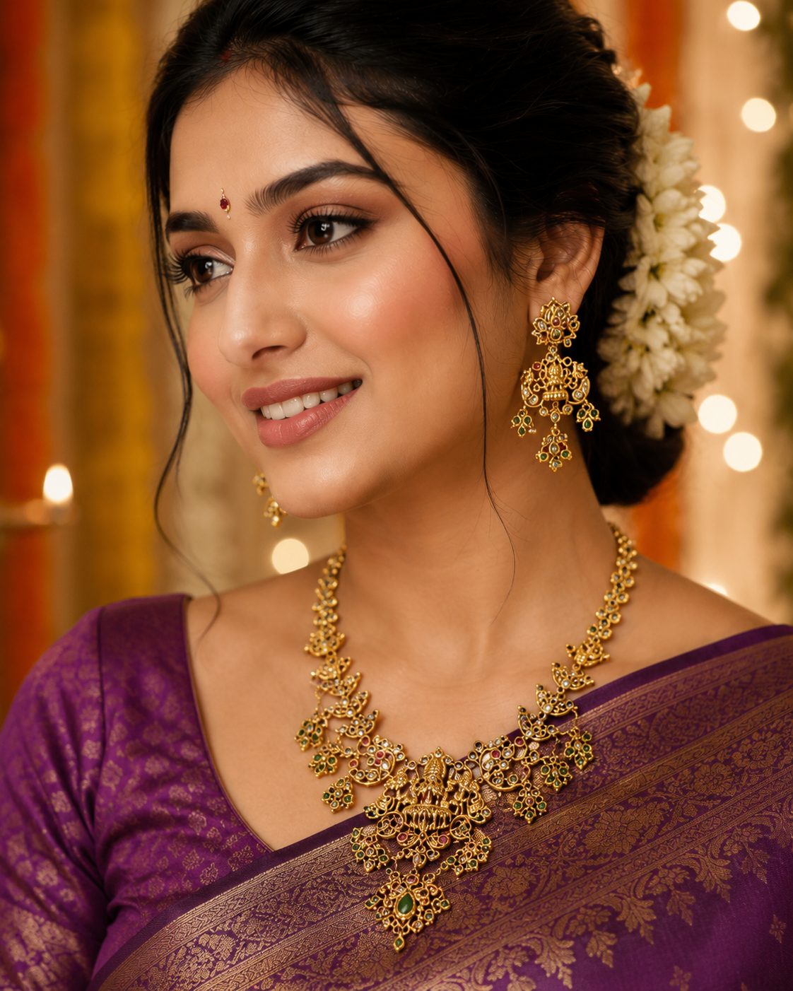 Laxmi Gold Neckless Set
