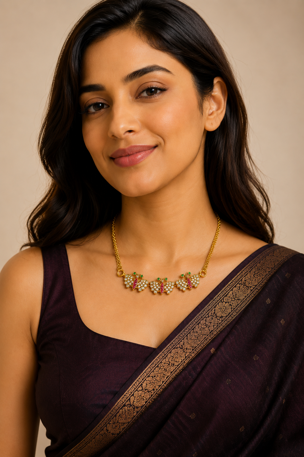 Teen Titli Choker (Earrings are not included)